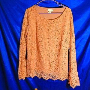 Adrienne Vittadini Lace Top